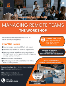 Flyer of Managing Remote Teams the Workshop